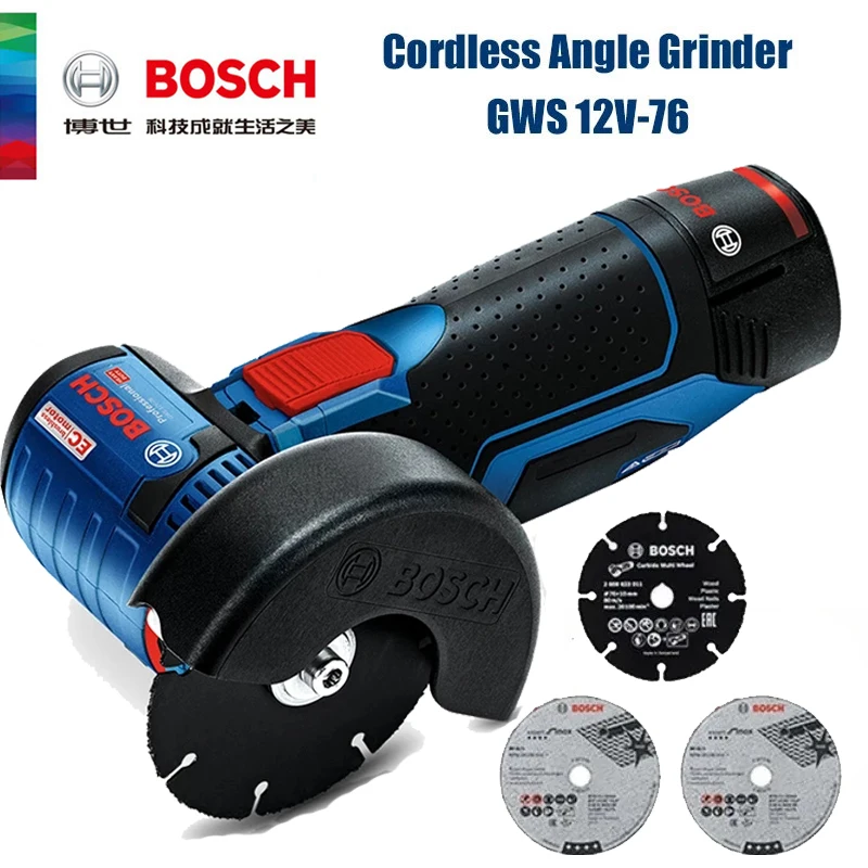 Power Tools Portable - Bosch GWS 12V-76 Professional 12V Cordless