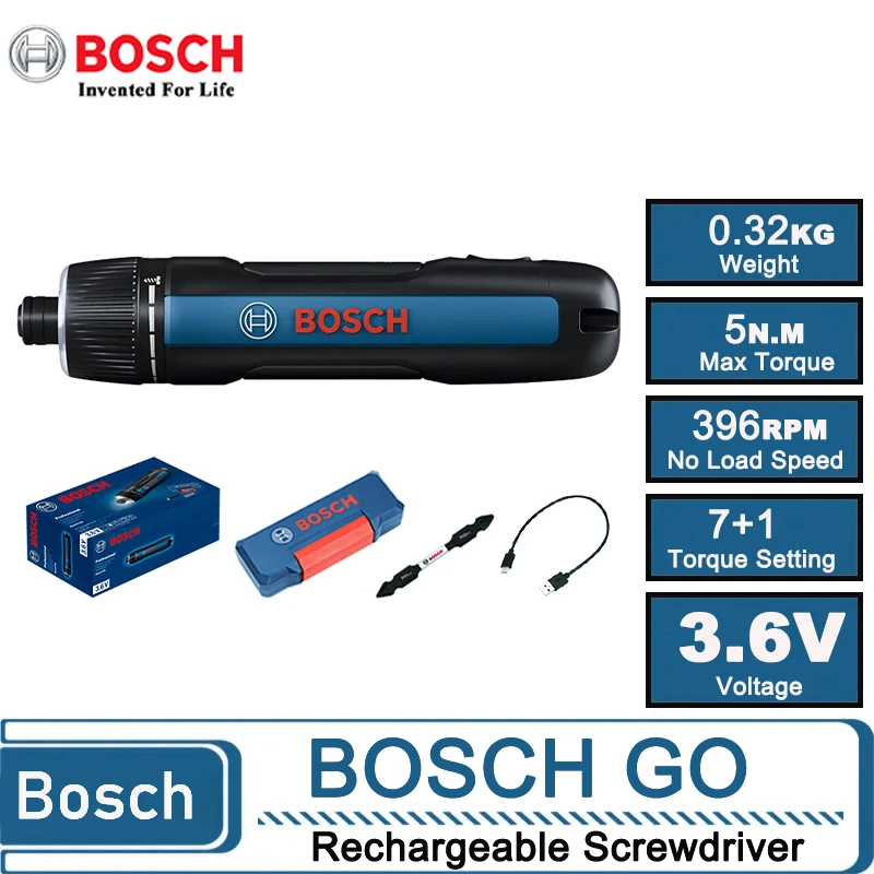 Power Tools Portable - Bosch GO 3 Cordless Electric Screwdriver,