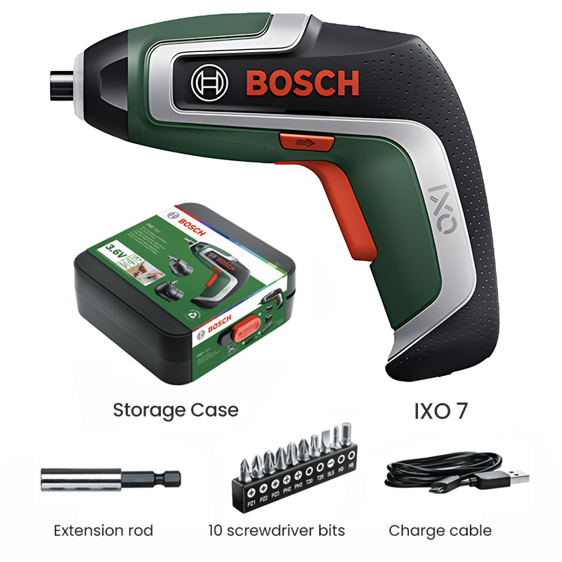 Power Tools Portable - Bosch IXO 7 Cordless Screwdriver, 3.6V