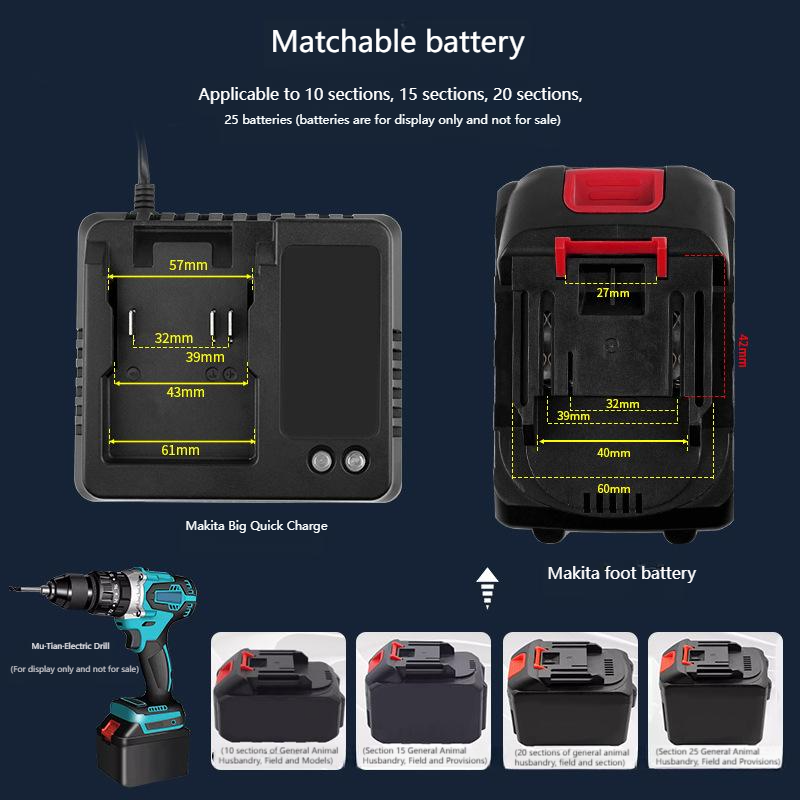 EU US 18V 21V Charger For Maki - Power Tools Universal Battery ulasan dan harga
