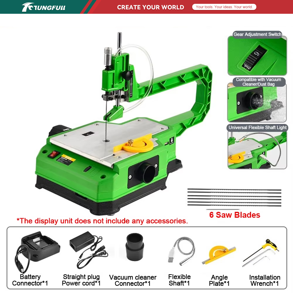 TUNGFULL Electric Desktop Curv - Scroll Saw Bench ulasan dan harga