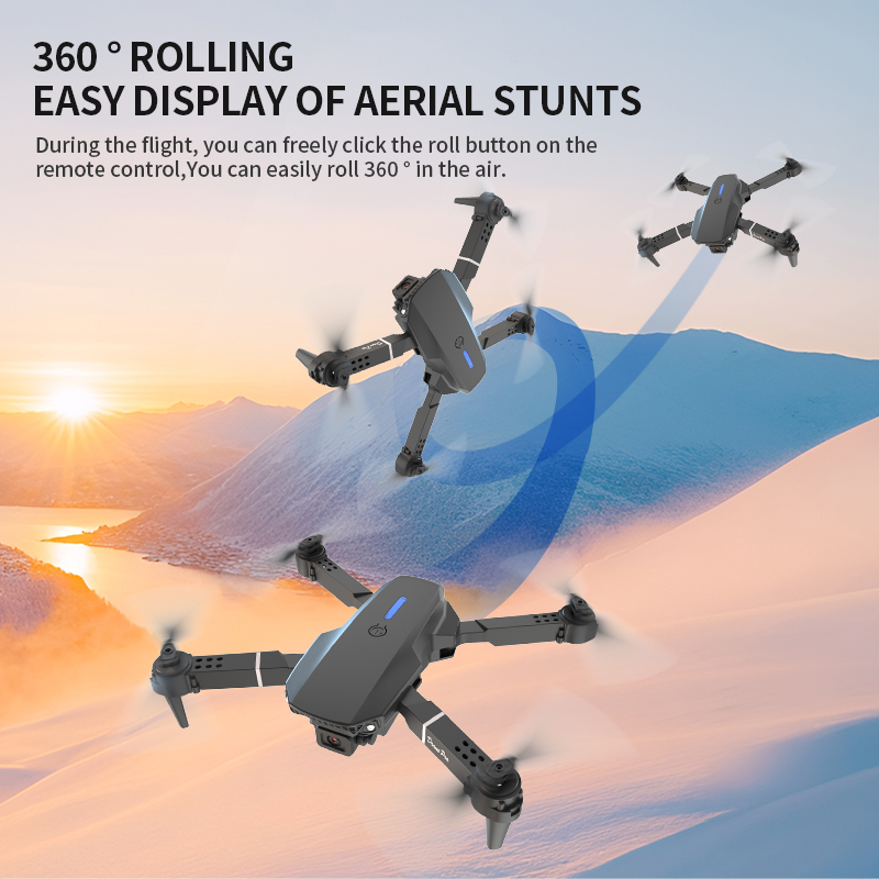 E88 Pro Foldable Drone Dual HD - Power Tools World ulasan dan harga
