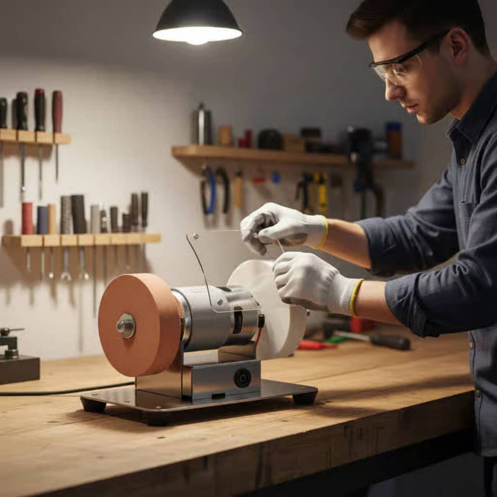 Mini Bench Grinder Multifuncti - Power Tools Portable ulasan dan harga