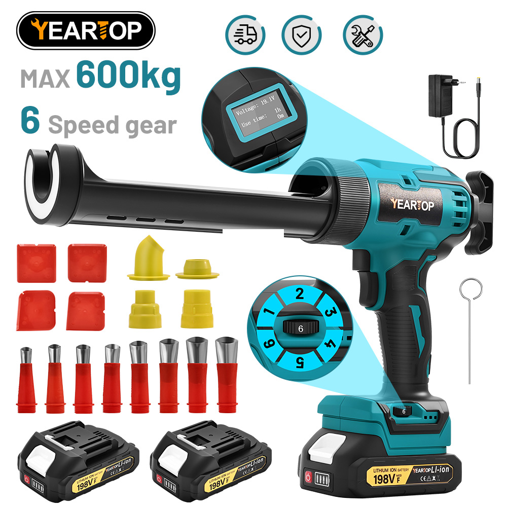 6 Speeds Cordless Electric Glu - Power Tools Universal Battery ulasan dan harga