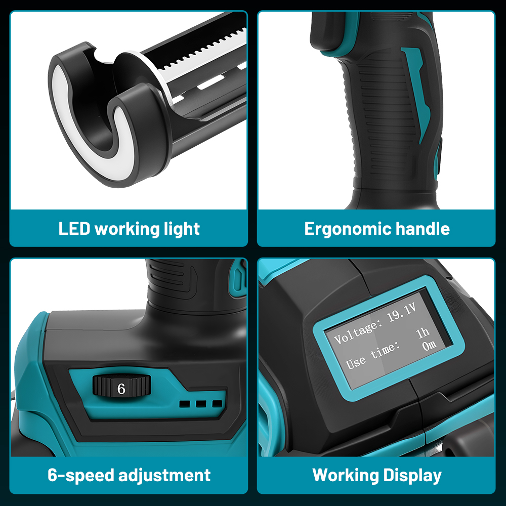 6 Speeds Cordless Electric Glu - Power Tools Universal Battery ulasan dan harga