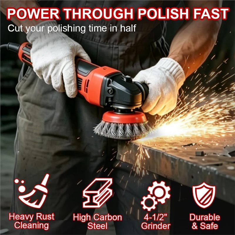 Best-Wire Wheel Brush Set Of 7 - Angle Grinder 4.5 ulasan dan harga