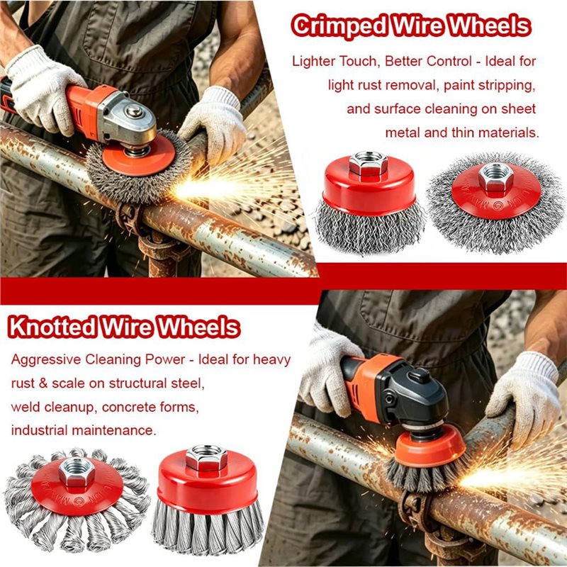Best-Wire Wheel Brush Set Of 7 - Angle Grinder 4.5 ulasan dan harga