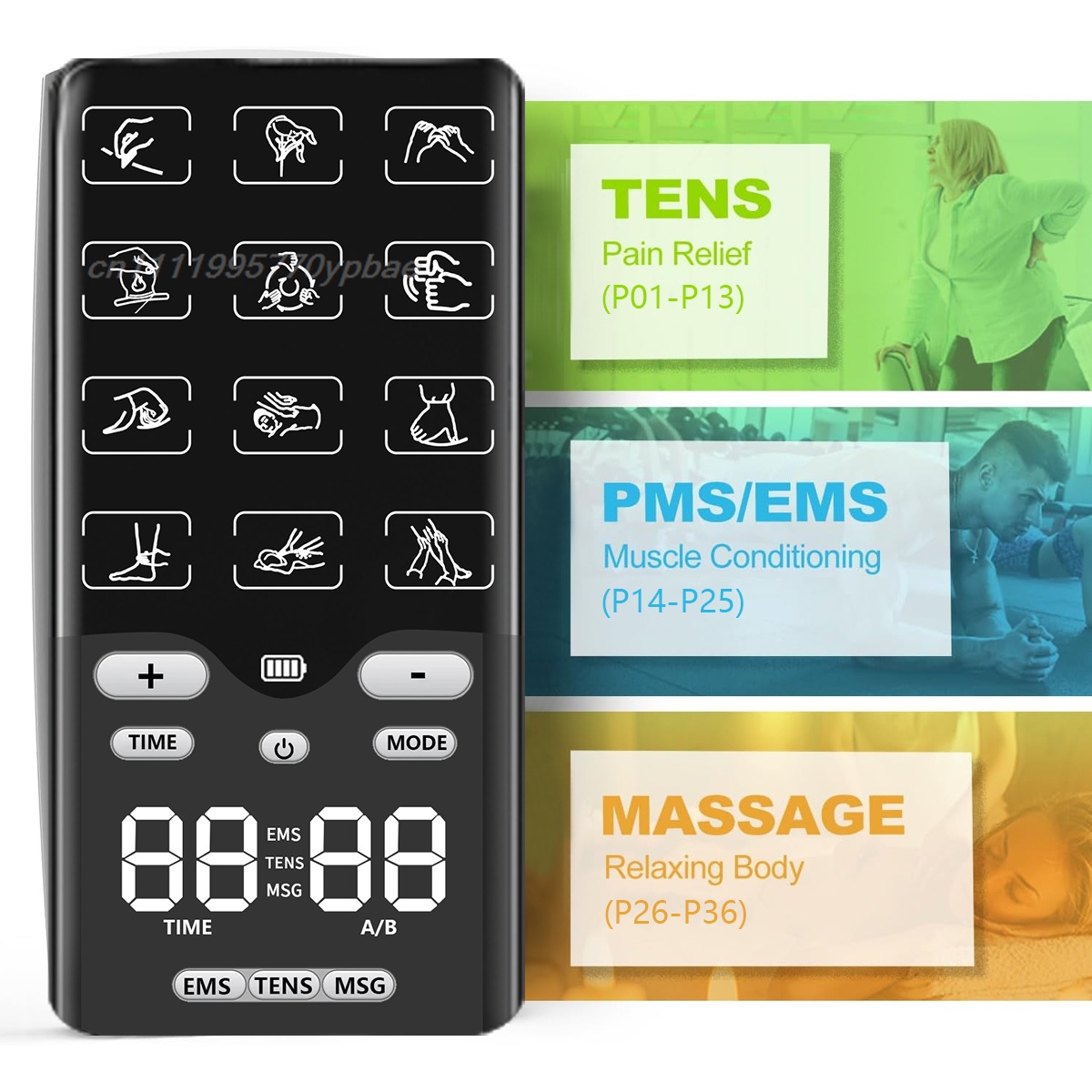 EMS TENS Massager - 12 Modes E - Power Tools Universal Battery ulasan dan harga